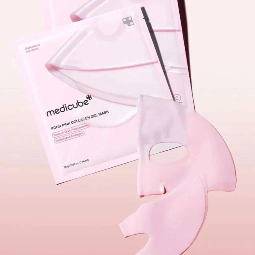 MEDICUBE PDRN PINK COLLAGEN GEL MASK – Maschera viso idratante ed elasticizzante