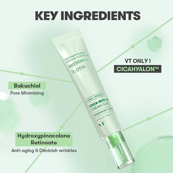 VT Cosmetics Cica Reti-A Cream 0,05% - Crema Retinolo | Store Bloom Skin Care