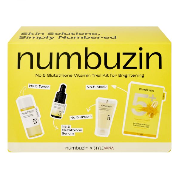 NUMBUZIN – No.5+ Glutathione Vitamin Trial Kit - Luce e luminosità