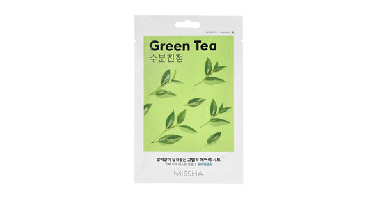 MISSHA AIRY FIT SHEET MASK GREEN TEA - Maschera viso al tè verde
