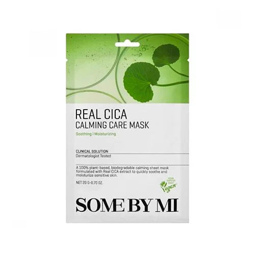 SOME BY MI Real Cica Calming Care Mask – Maschera viso lenitiva e idratante 20 g