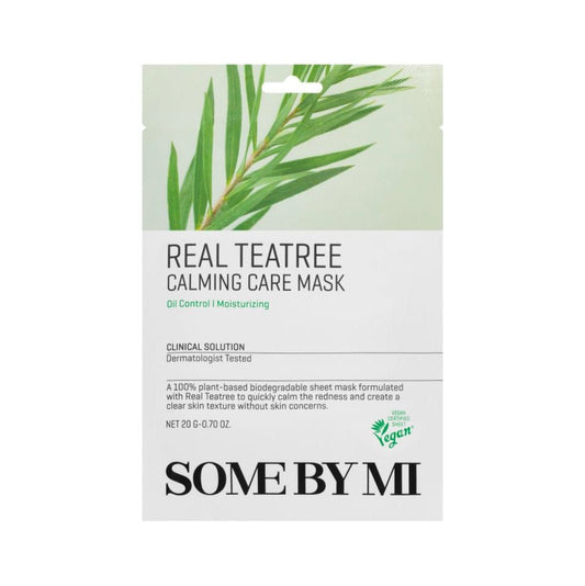 SOME BY MI Real Teatree Calming Care Mask – Maschera viso calmante Tea Tree (1 pz)
